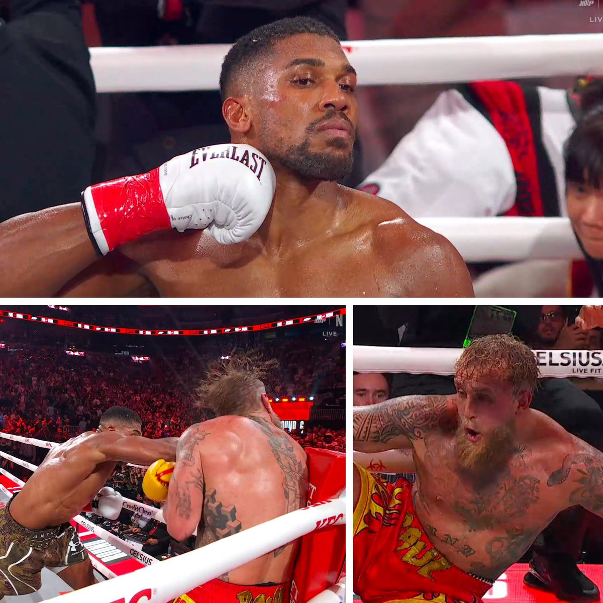 SmeshTalk's tweet image. Anthony Joshua knocked out Jake Paul in round 6