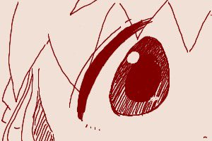ちかごろのらくがき1
うさぎの目 