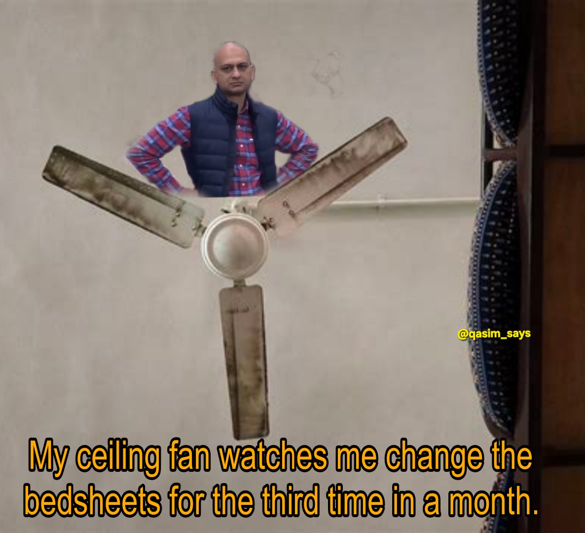 qasim_says_'s tweet image. I'm ashamed to say I need to clean this fan now.