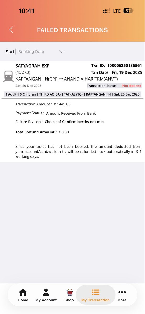 abhitweet780's tweet photo. @AshwiniVaishnaw @IRCTCofficial 
Been trying to book a Tatkal ticket for 2 days — money gets deducted, ticket not booked! 👎  
But in Premium Tatkal, the same seats magically appear at 2-3X price.  
What a scam! Is this service or government-sponsored loot? 
#tatkalscam #irctc https://t.co/KMfBmjsoDU