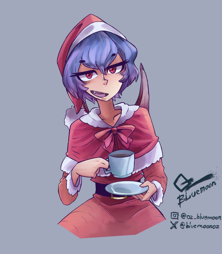 Another Christmas girl. 2/6 🎄

#レミリア・スカーレット #RemiliaScarlet #紅魔館 #東方Project #東方 #touhou #Christmas #digitalart