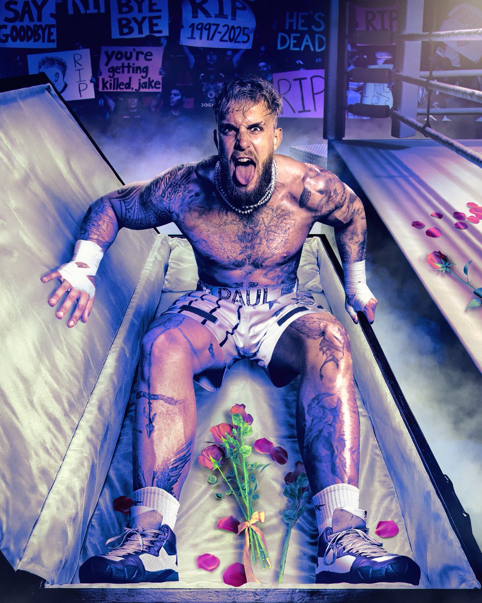 netflixsports's tweet image. Jake Paul just went 6 rounds with Anthony Joshua, one of the best of the generation, and got up time after time after getting knocked down, even though critics said he wouldn’t last more than 1 round.

Respect 👏 #JakeJoshua