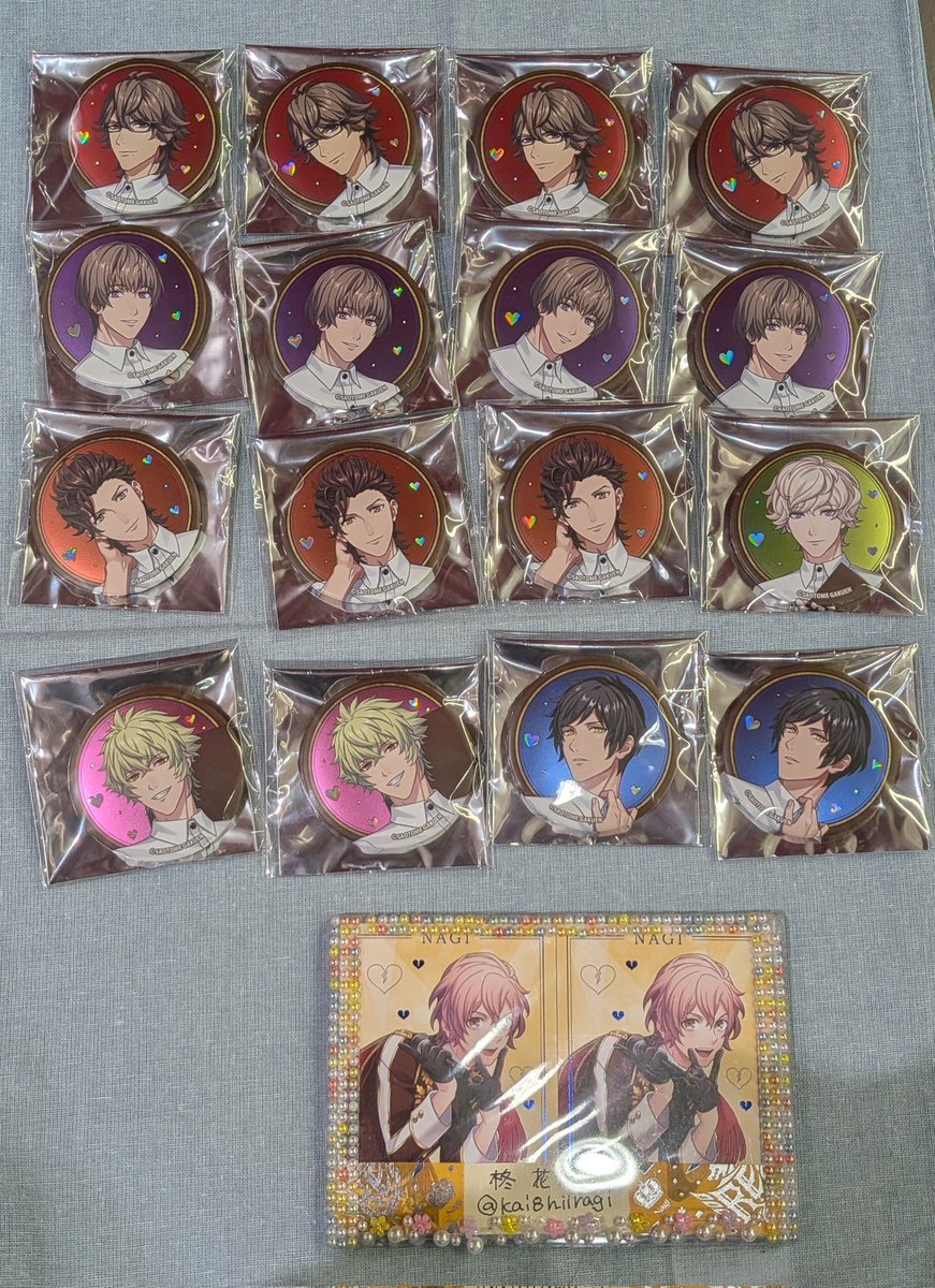 交換】うたプリ ライエモ スイパラ 缶バッジ 譲】瑛一 綺羅 瑛二