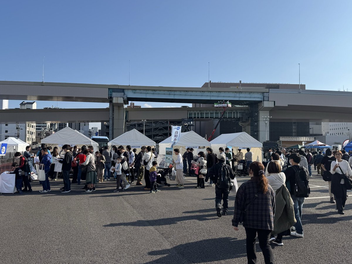 すごく賑わってます！

#jms2025
#jms 
#学生フォーミュラ
#崇城大学