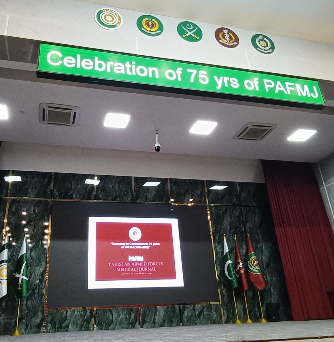 PAME_Pak's tweet photo. Congratulations to Pakistan Armed Forces Medical Journal on completing 75 years of uninterrupted publication. A remarkable legacy of scientific rigor, academic excellence, &amp; service to medicine in #Pakistan.
Proud to stand alongside JPMA as longest-serving medical journals https://t.co/J1gteaiHe7