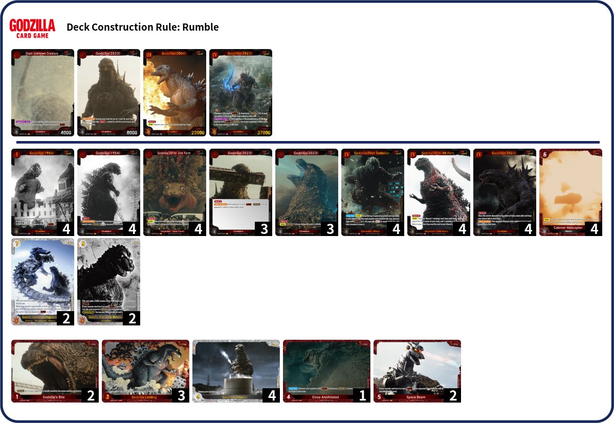 Today's event's Red deck used by Ian! 本日のイベント、Ianの使った