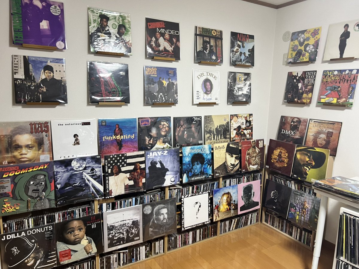 1986-2024のHIPHOPのレコードを並べてみた Run-DMCからIce Spiceまで