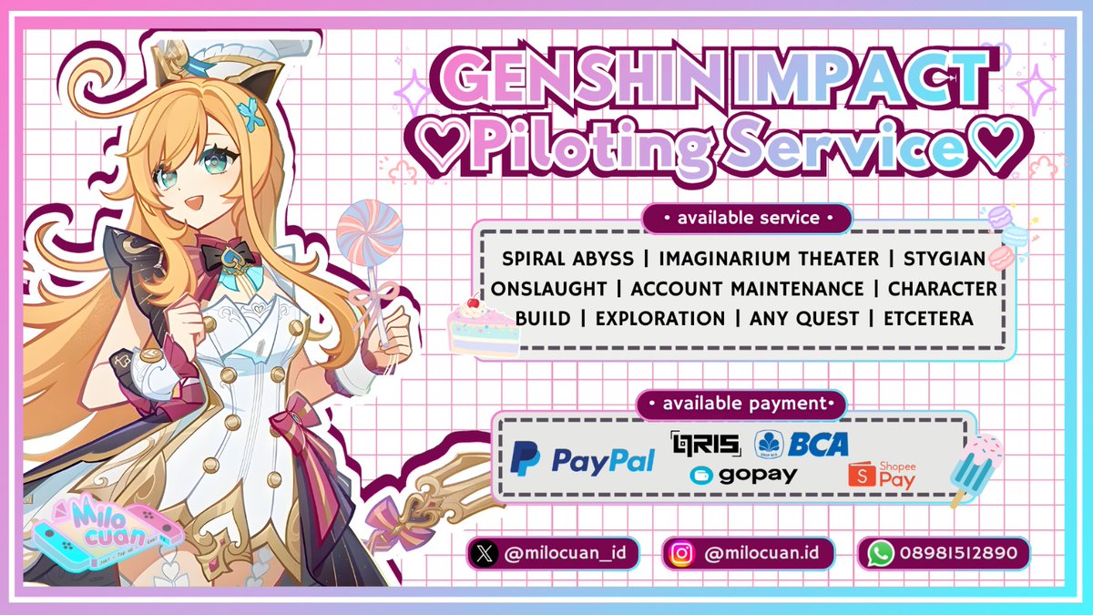 OPEN — piloting&topup service (hoyo, wuwa, lads) tweet media