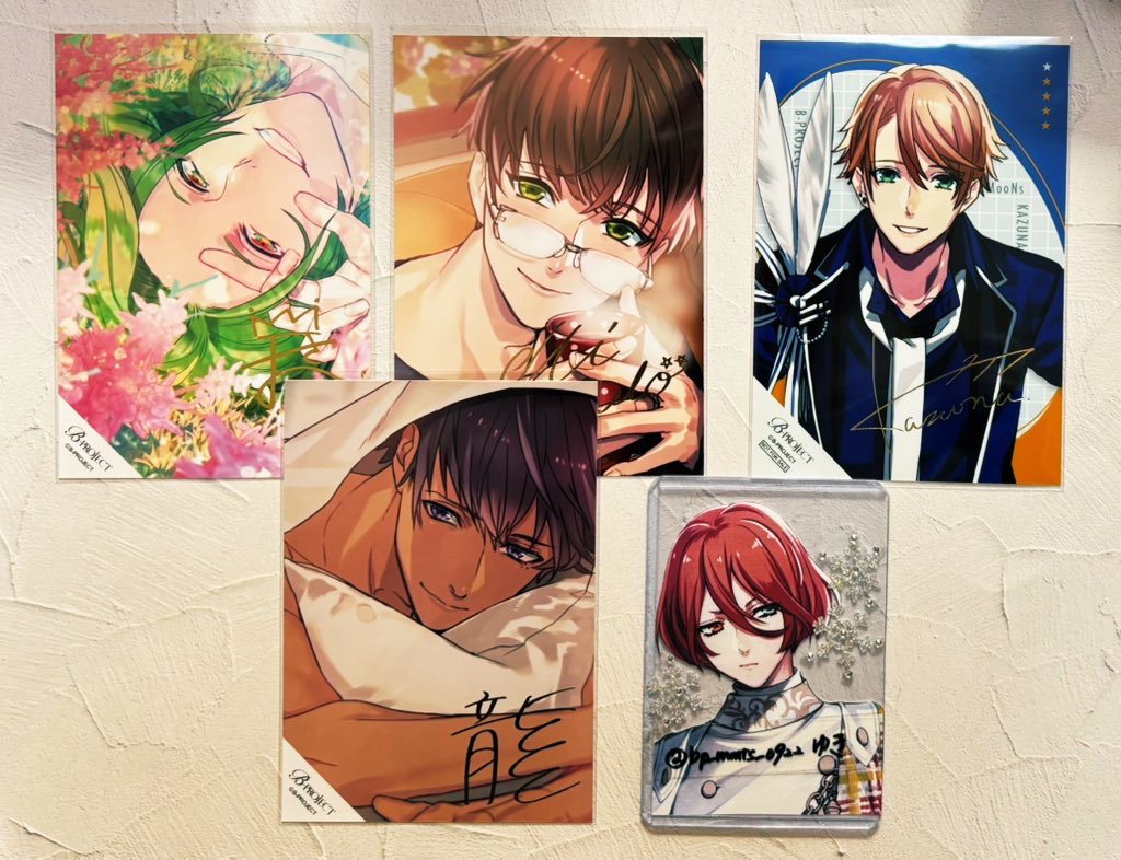 B-PROJECT Bプロ 箔押しサインブロマイド 増長和南 ジャケ写 グロアパ 交換希望》B-PROJECT Bプロ ブロマイド サイン 箔押し 提供〉増長 王茶
