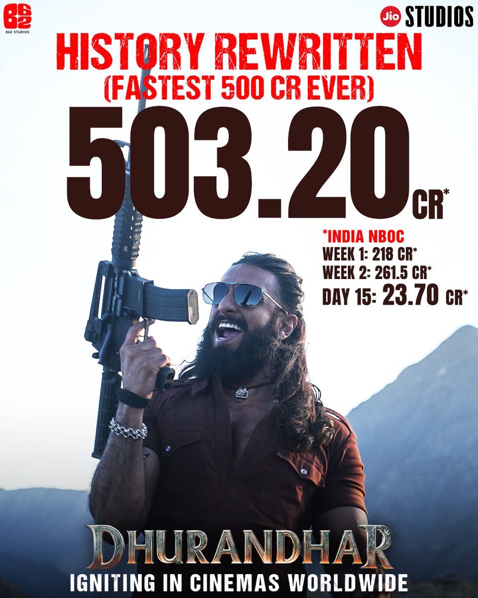 Another day, another record shattered! 🔥✨

Book your tickets.
🔗 - linktr.ee/Dhurandhar_Boo…

#Dhurandhar Igniting In Cinemas Worldwide.

<a href="/RanveerOfficial/">Ranveer Singh</a> #AkshayeKhanna <a href="/duttsanjay/">Sanjay Dutt</a> <a href="/ActorMadhavan/">Ranganathan Madhavan</a> <a href="/rampalarjun/">arjun rampal</a> #SaraArjun <a href="/bolbedibol/">TheRakeshBedi</a> <a href="/AdityaDharFilms/">Aditya Dhar</a> #JyotiDeshpande <a href="/LokeshDharB62/">lokesh dhar</a>