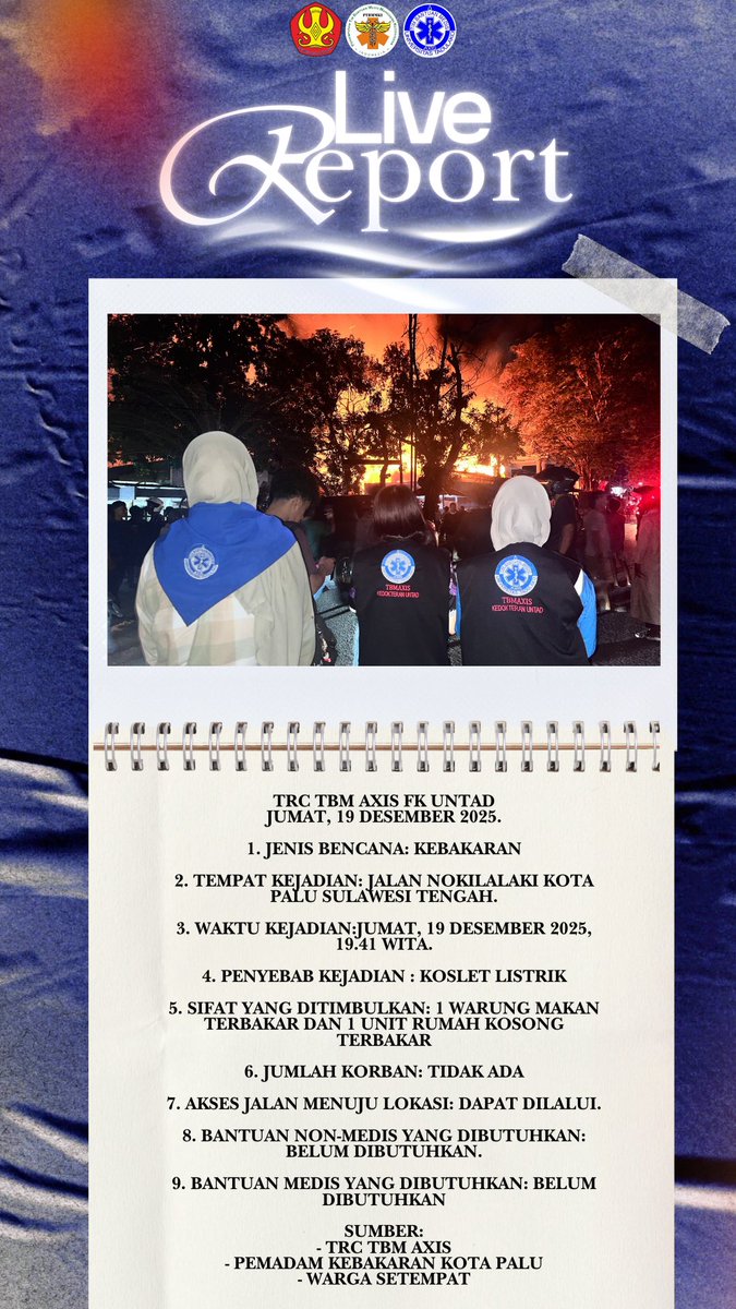 Informasi bencana 19 Desember 2025