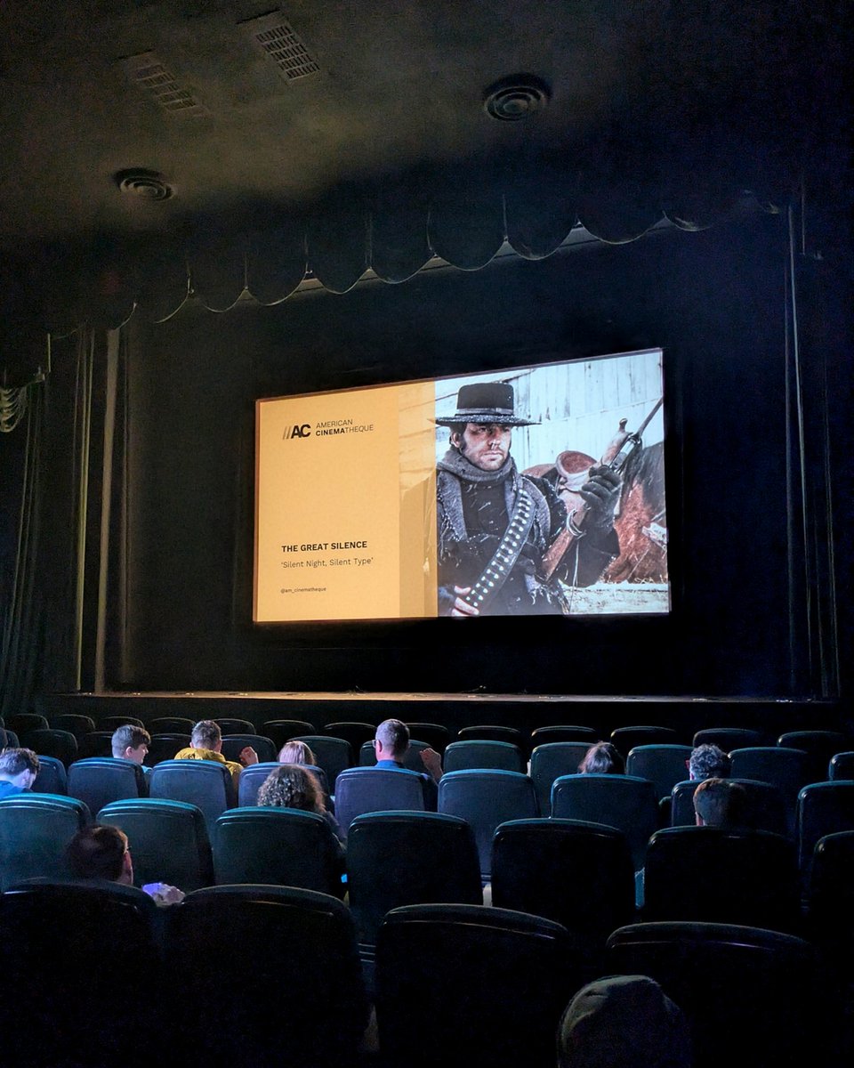 Saw a stunning Italian language DCP of the bleak and brutal 1968 masterpiece THE GREAT SILENCE tonight at <a href="/am_cinematheque/">American Cinematheque</a>.