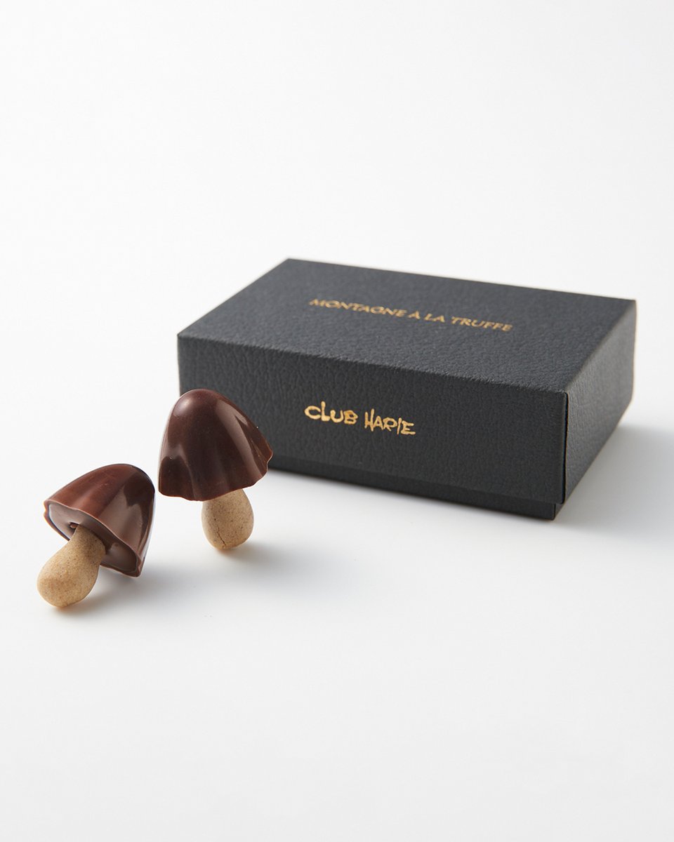 MONTAGNE À LA TRUFFE クラブハリエ×きのこの山 ショッパー付 明治 きのこの山 × CLUB HARIE】 「きのこの山」× クラブハリエグラン