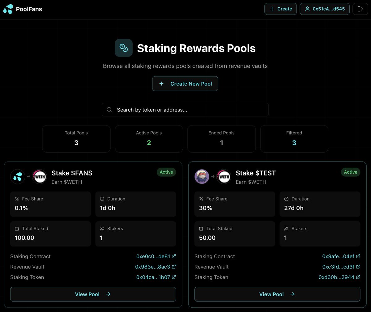 Our first staking pool will be completed in ~30 mins and we are immediately launching the next new opportunity...new kind of staking pools 👀 🥩 💦