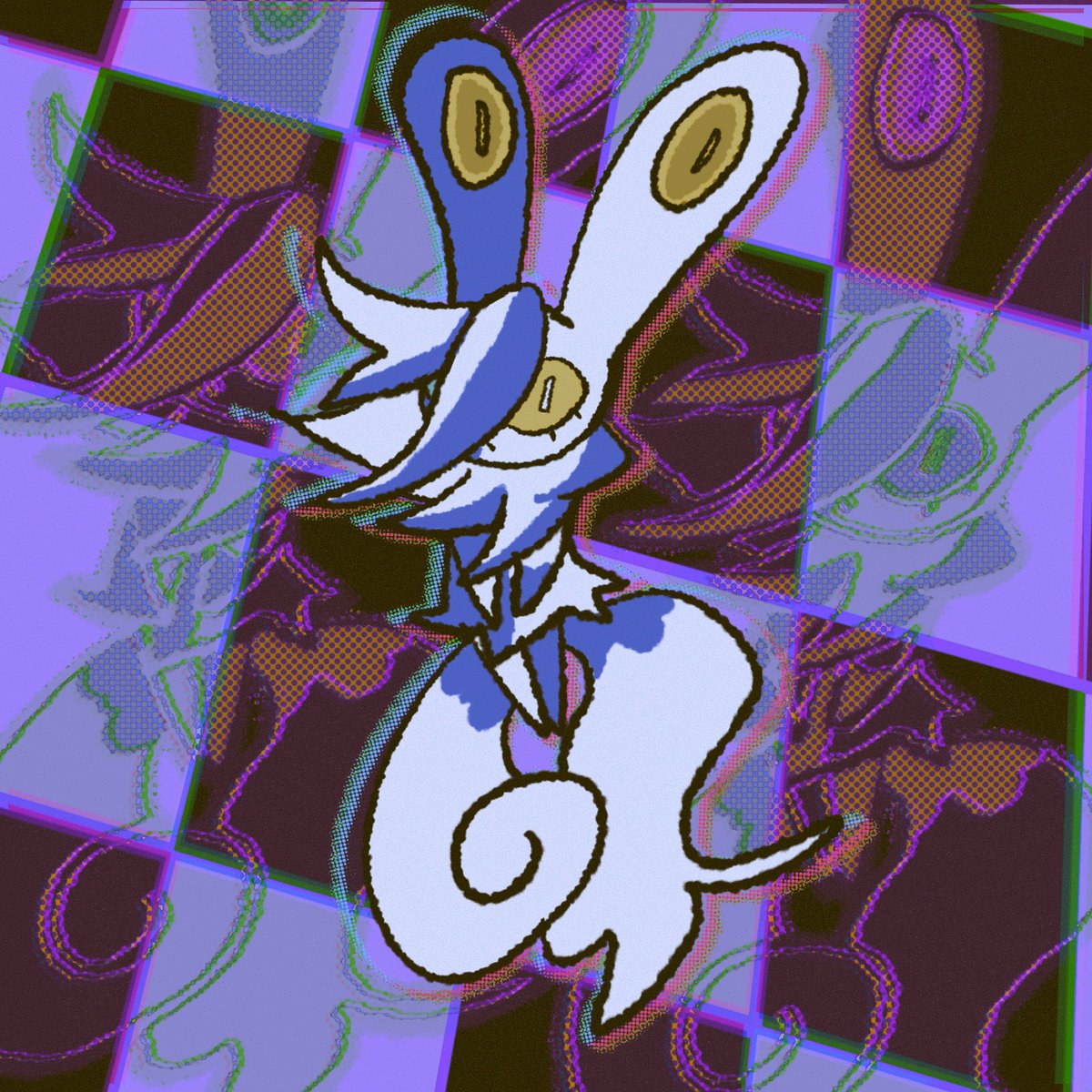 _nenupiot's tweet image. mega meowstic