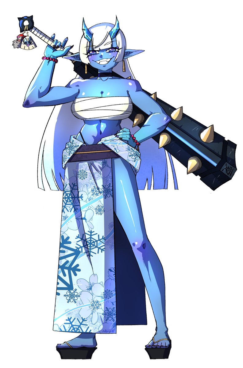 <a href="/NTRaccoonART/">NEON RACCOON (COMMS OPEN)</a> I did de Busty Sexy Promiscuous Blue Lady ;D