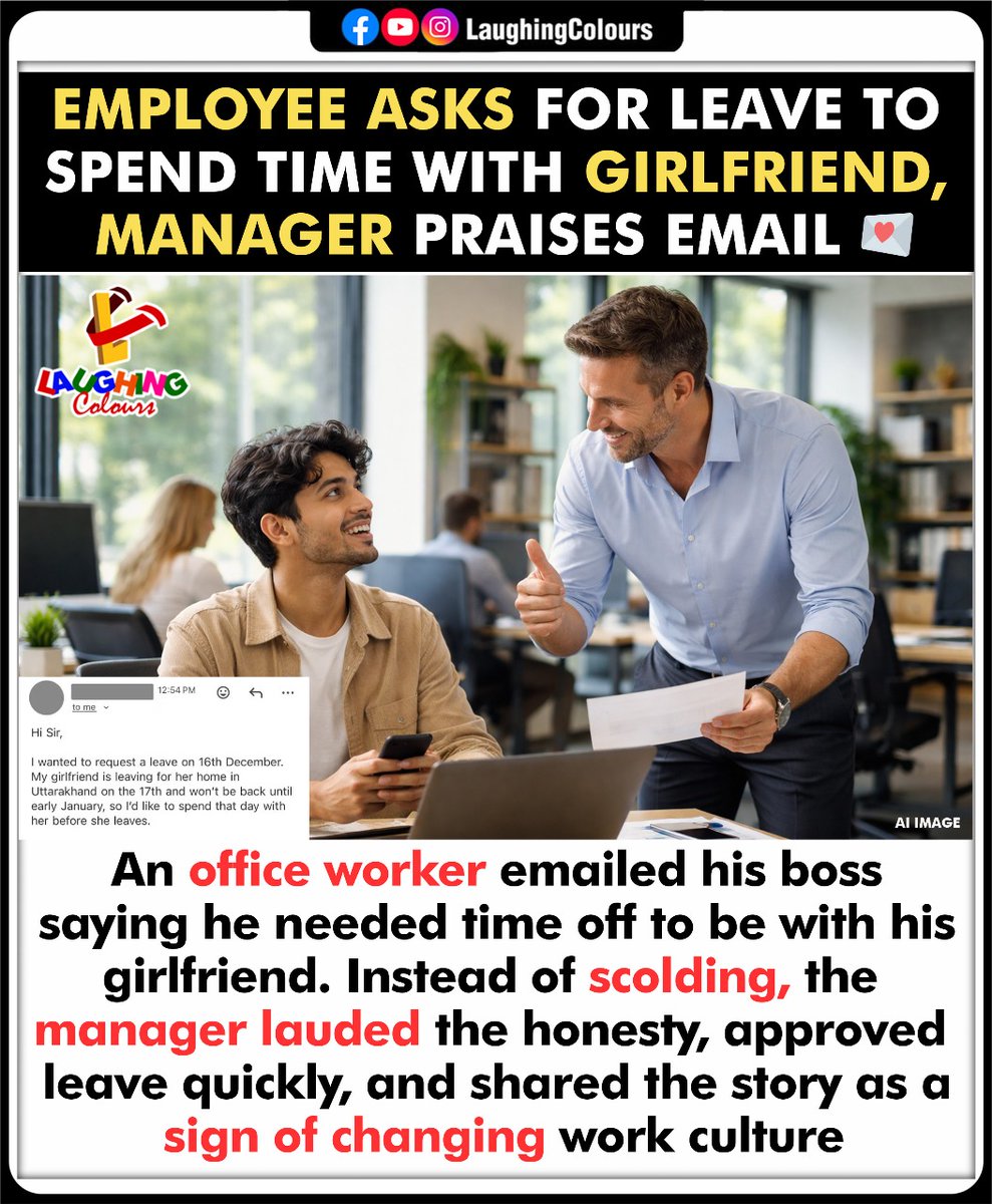 LaughingColours's tweet photo. Leave approved with love ❤️

#WorkLife #OfficeCulture #PositiveWorkplace #RelationshipGoals #fblifestyle https://t.co/Hdk00ZmRFk