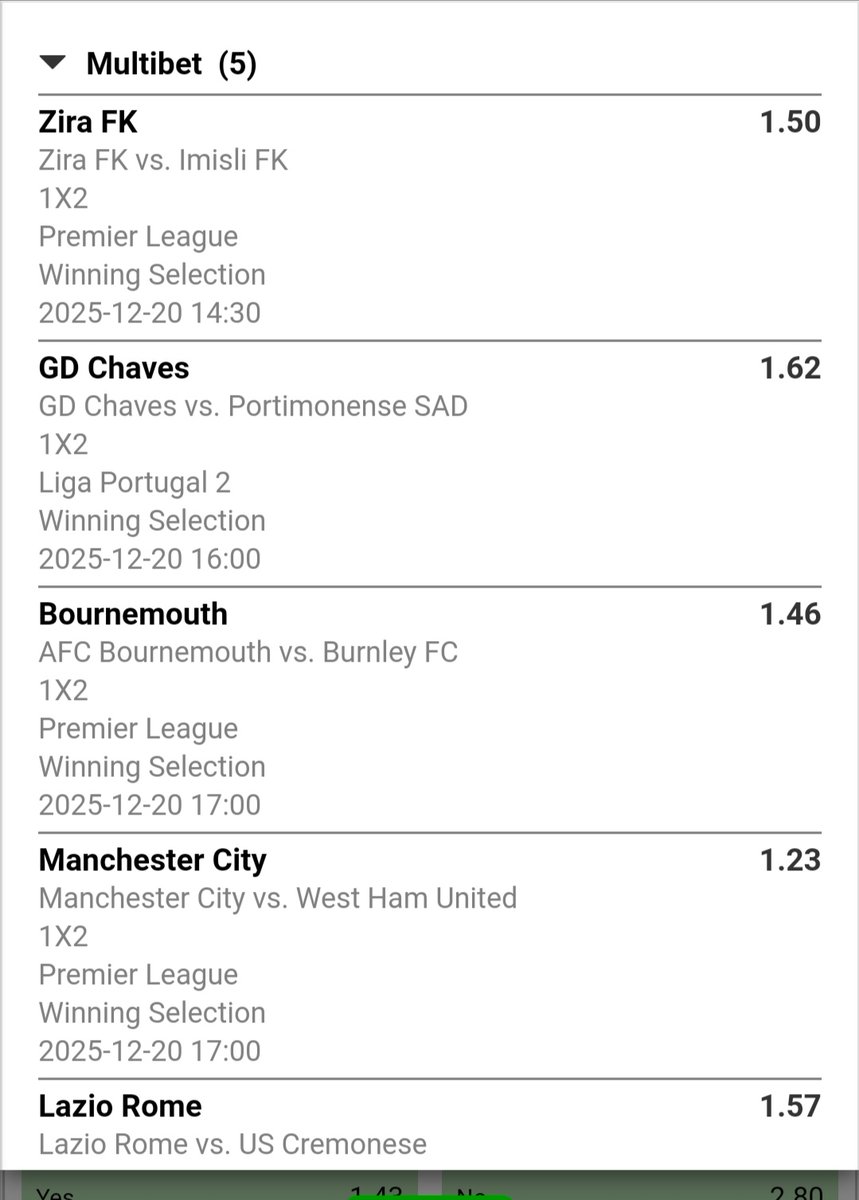Sundusa101's tweet photo. BW2AEBEE74 👌6,85 odds https://t.co/0dAQB16BtE