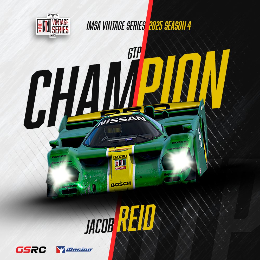 We are kicking off the 2026 Season of the <a href="/iRacing/">iRacing</a> IMSA Vintage Series today! Huge congratulations to Jacob Reid (GTP) and Noel Luneburg (GTO) for their incredible championship runs last season. 🥇

But today, the points reset to zero. Can they start their defense with a win, or