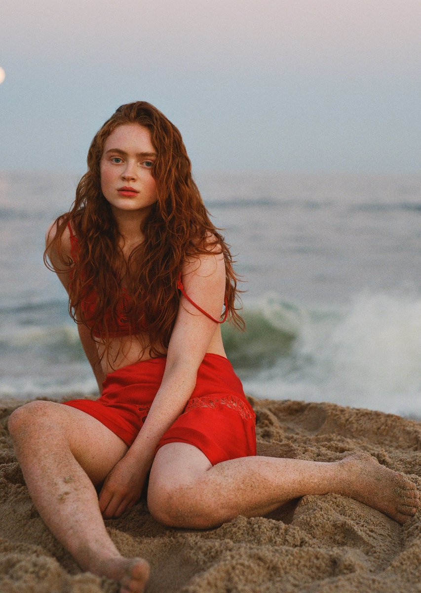 lilygswift's tweet image. Red was literally made for her