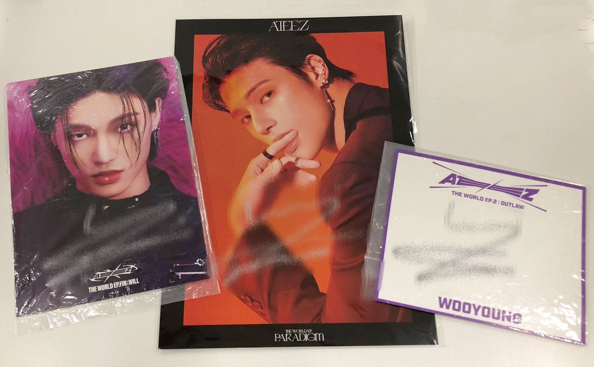 ⏳ #ATEEZ #에이티즈 ⏳ OUTLAW、PARADIGM、WILLリリイベ ウヨンの直筆