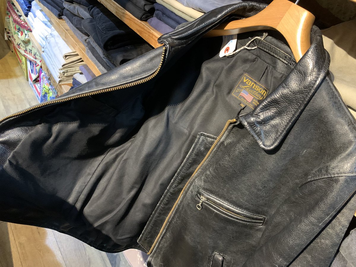 USED VANSON ENFIELD Leather Jacket Made In USA 🇺🇸 Size 36 M