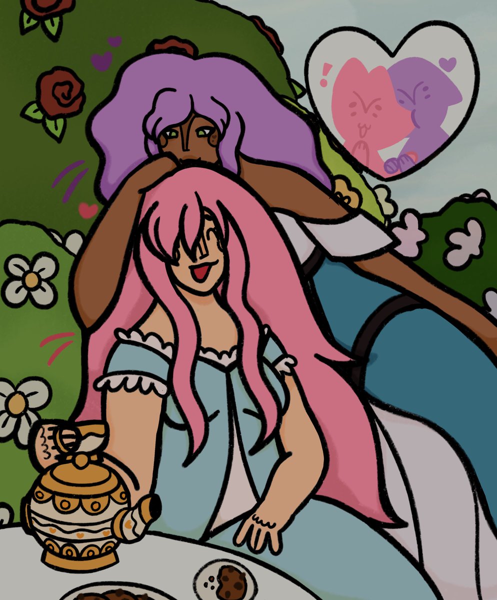 Organismmaxxing's tweet image. Happy secret Santa !!

Take these silly gals having a tea party in a flower garden !!
(Mermaid Tales Michi and Nana AAAAAA)

Happy Holidays ^^

( @BIAD3SOFMAMORA )

{ #AphtwtSecretSanta #aphmau #art }