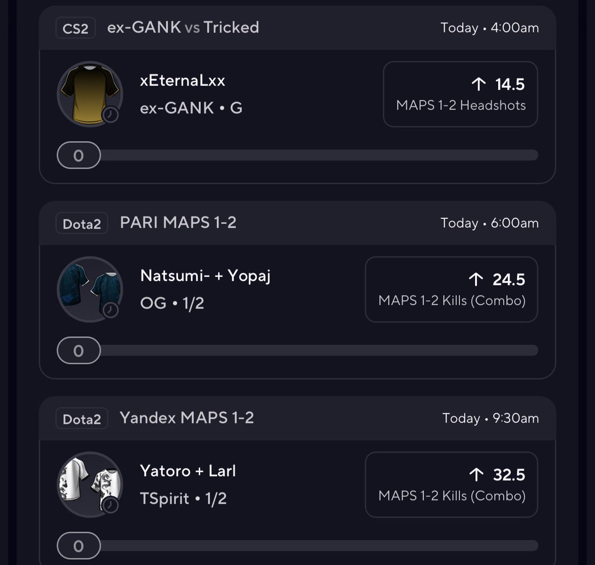 esports Saturday 🌪️🫡

prizepicks.onelink.me/gCQS/shareEntr…

#PrizePicks #esports #CS2 #Dota2 #DreamLeague #GamblingX #DubClub #Gaming