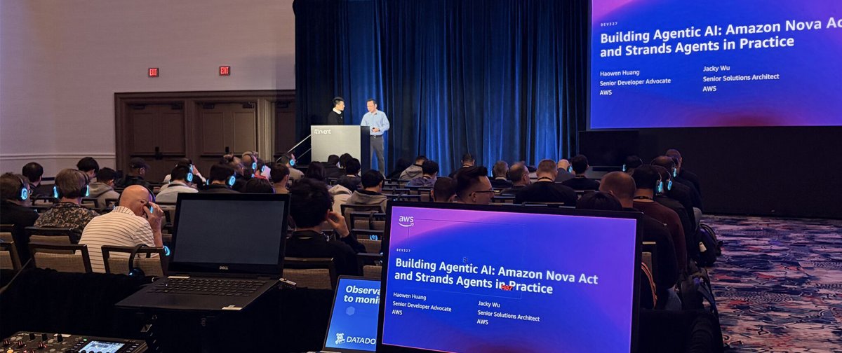 GunnarGrosch's tweet photo. art 12 of DEV Track Spotlight ๐ค
DEV327 with Haowen Huang (AWS) & Jacky Wu (AWS)
"Although we are still in the very early stage of agentic AI, we have a vision of a future world powered by AI agents."
#AWSreInvent #DEVTrack #AWSCommunity https://t.co/t6zYz6hP1c