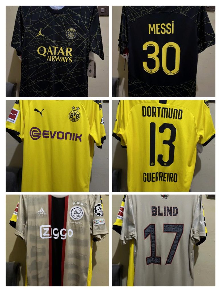 JuveUnited's tweet photo. Titip om @Jerseyforum #jersey4sale 🙏
1. PSG 22/23 Jordan M Messi 1.750k
2. Dortmund 17/18 L Guerreiro 850k
3. Ajax 22/23 M Blind 1.750k
4. Spain Euro 24 XL Asia Pedri 1.350k
All Ori
5. Kaiserslautern 02/03 M Klose Remake 900k
6. Rangers 20/21 M 400k

WA 081514284847 https://t.co/YBpCxCK8Sb