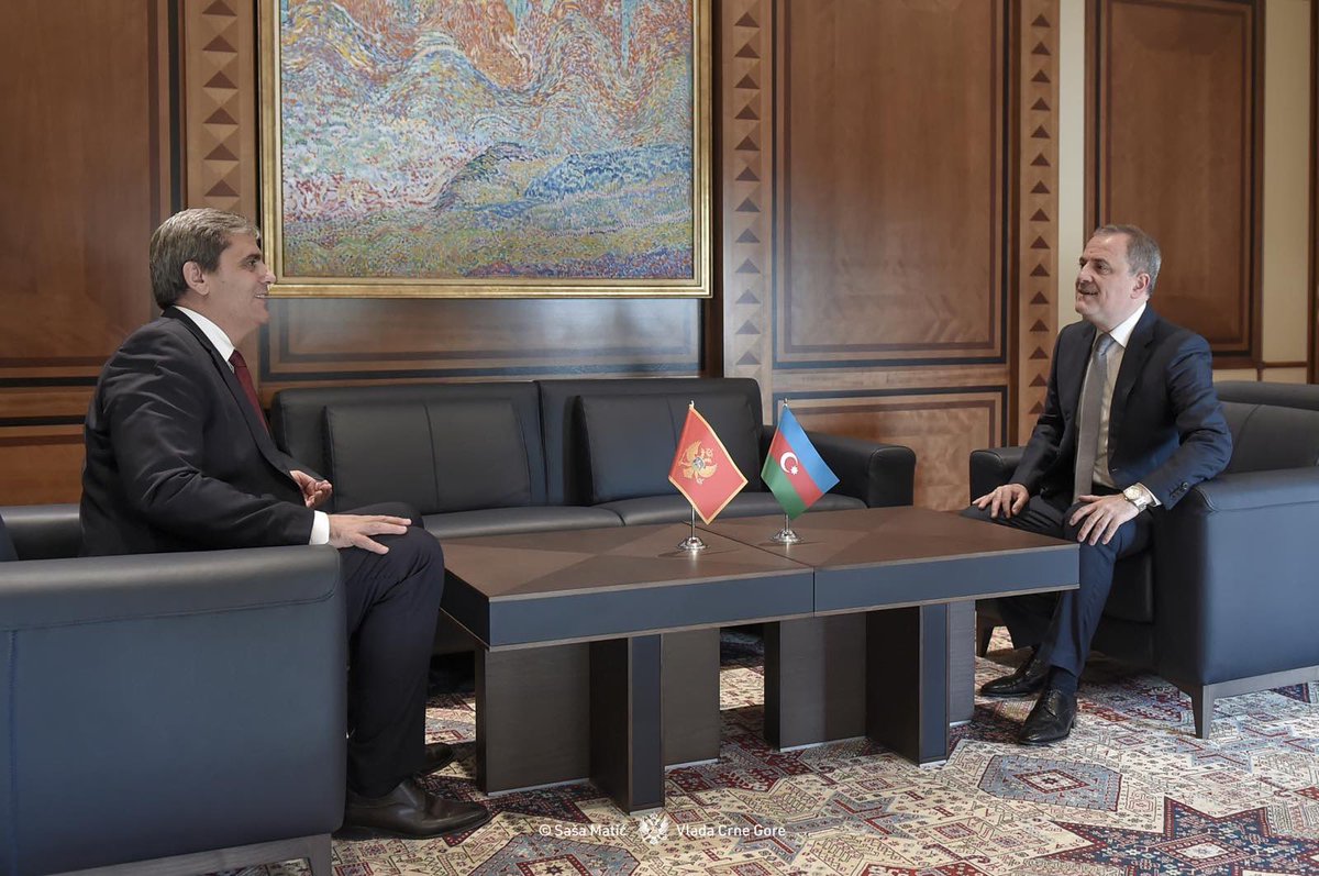 MFA_MNE's tweet image. During his visit to #Baku 🇦🇿, DPM &amp;amp; FM Ibrahimović met with @Bayramov_Jeyhun, Minister of Foreign Affairs of #Azerbaijan @AzerbaijanMFA reaffirming the friendly and partnership-based relations between the two countries.

🤝The talks focused on strengthening political dialogue,