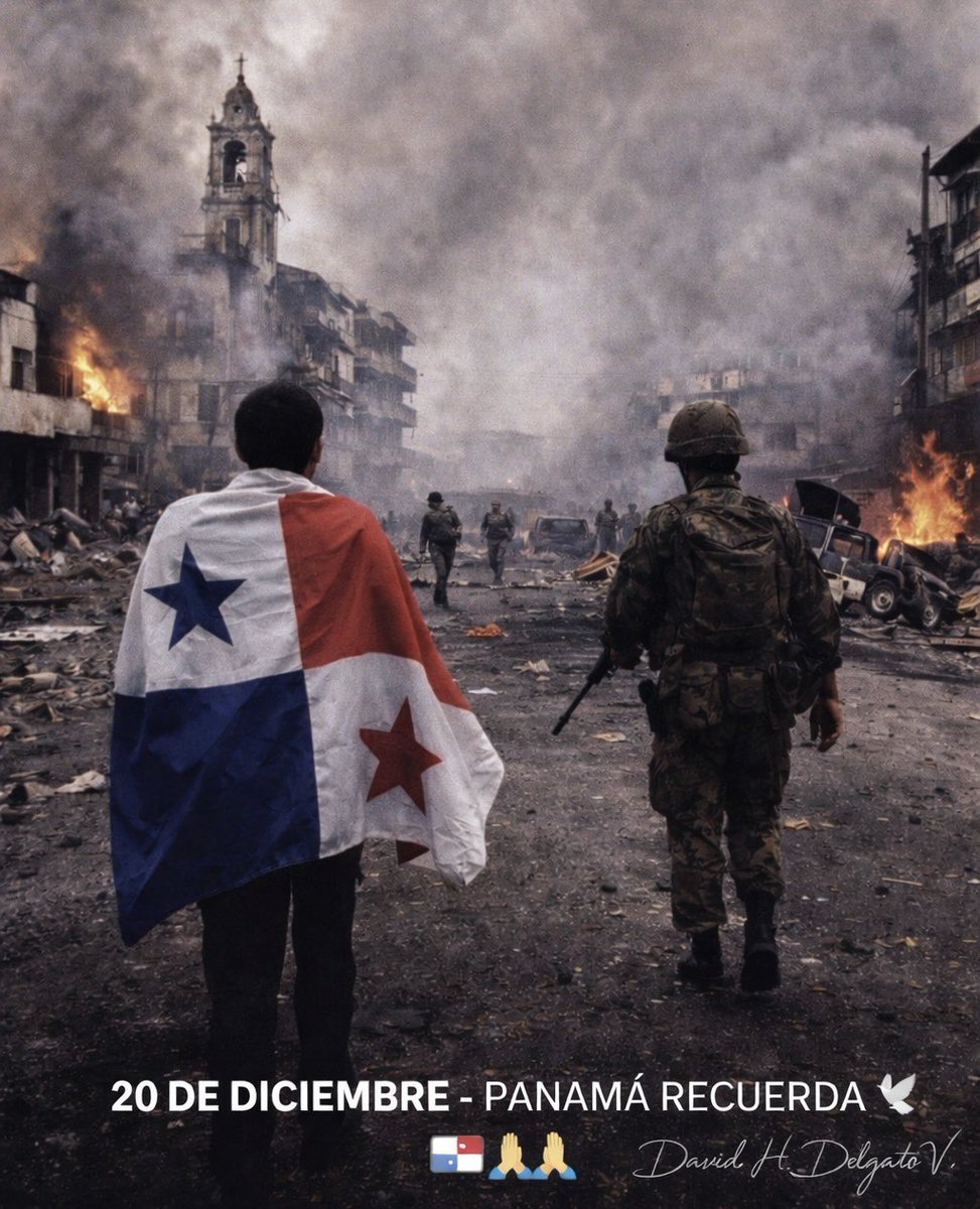 20 de diciembre. Panamá. 
Recordamos a los que murieron, a los desaparecidos y al dolor que marcó nuestra historia. No para odiar, sino para no olvidar, porque la memoria también es justicia.

Dios ve cada vida y sigue sanando a Panamá. 🕊️🇵🇦🙏 #paralagenteyconlagente