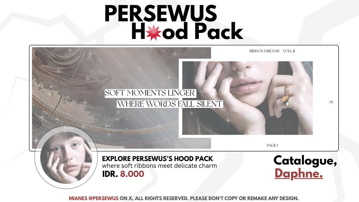 persewus's tweet image. help repost, please? grazie&amp;lt;3

ciao, kenalan yuk sama anak anak baruku. sebenarnya Daphne, Hiraeth &amp;amp; Arachne katalog lama aku di 2023 tapi pengen aku masukin katalog lagi. dan Epilogue that’s truly newborn. kindly let me know through DMs semisal ada yg ga aman ya🤍 #zonauang