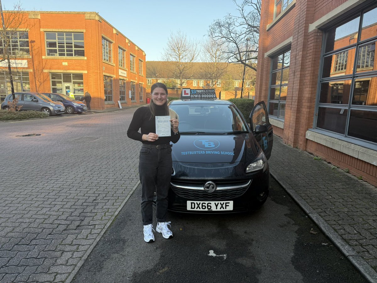 testbusters_uk's tweet photo. Congratulations, Mariana! 🎉 Passing your driving test first time this morning at Isleworth is a fantastic achievement. You should be so proud—enjoy the freedom of the road and drive safely! 🚗✨ https://t.co/yJiGX0NWjL