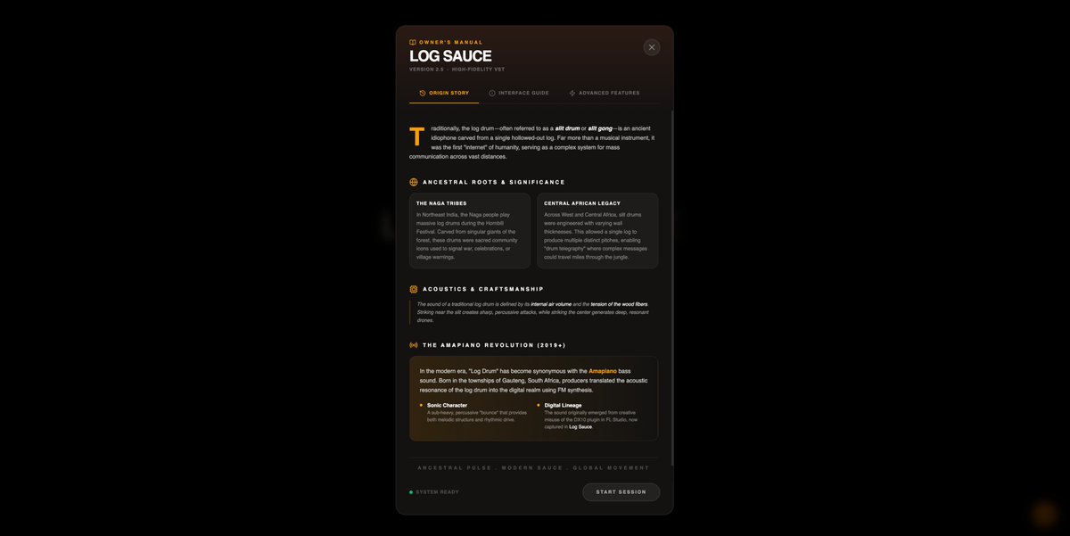 ndioai's tweet image. Log Sauce Log Drum VSTi - Amapiano Vibes All Day