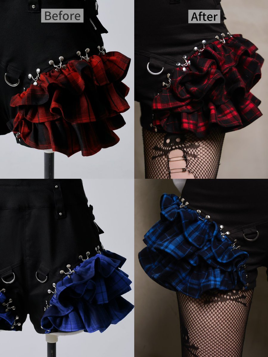 DustDevil ダストデビル チェックフリルオールインワンピース パープル DustDevil ダストデビル チェックフリルオールインワンピース パープル