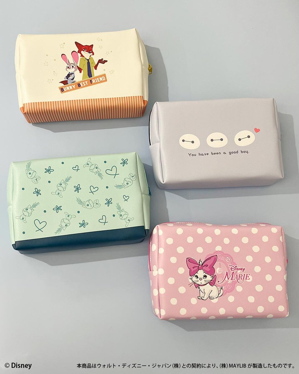 ディズニー限定デザインの 窓付きポーチが新登場𓏭ᱸ☆𓂂 ハート型の窓