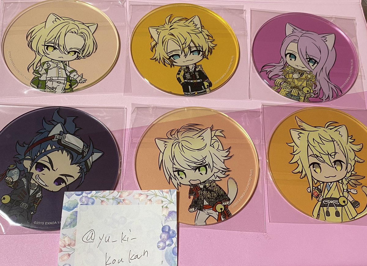 交換】刀剣乱舞 刀猫男士 グラッテ アクリルコースター 譲) ☆:孫六