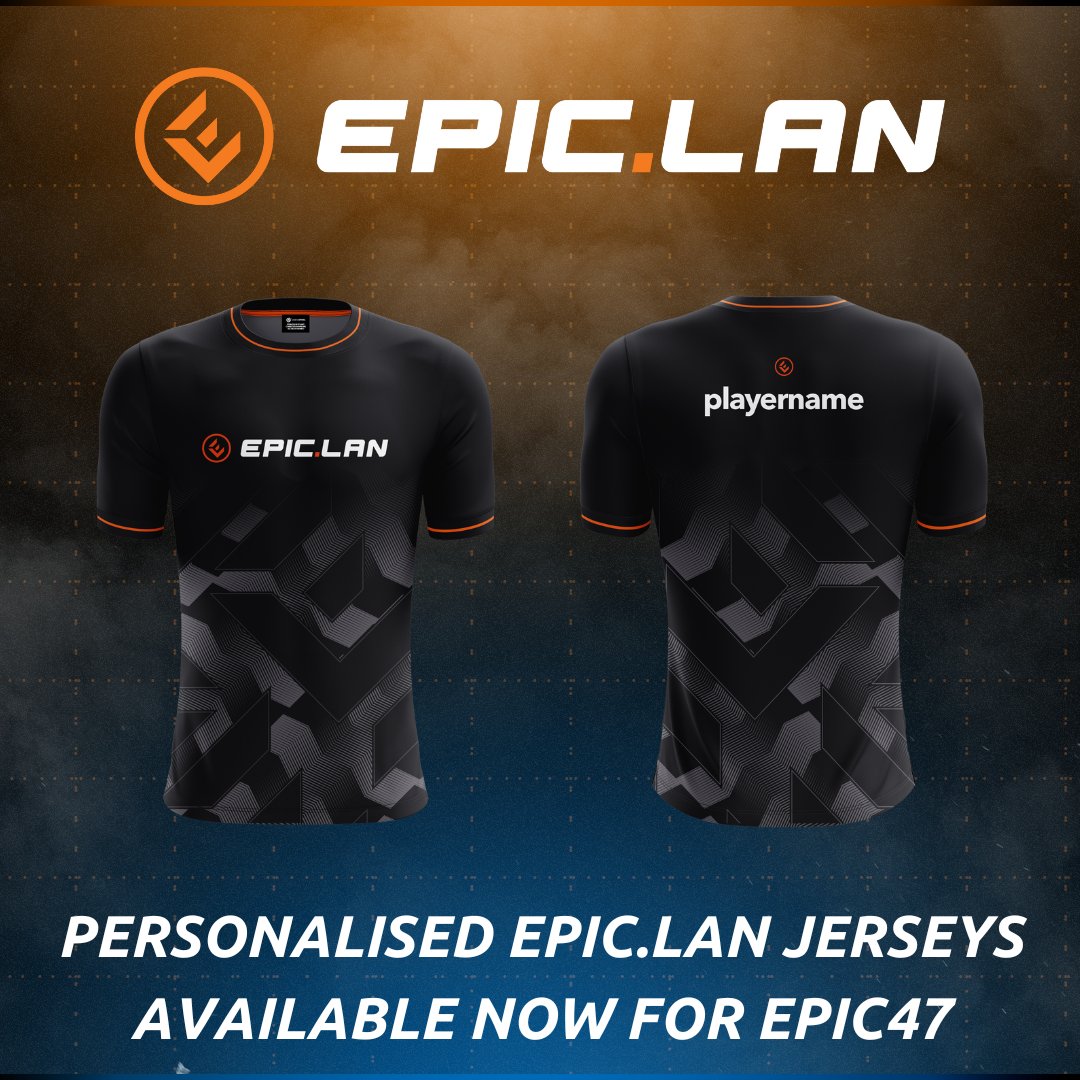 EPICLAN's tweet image. The perfect Christmas gift for a LAN goer!🎁 

Get your very own personalised EPIC.LAN jersey for £37😎 

Add a jersey to your event booking: epiclan.uk/additional-ser…