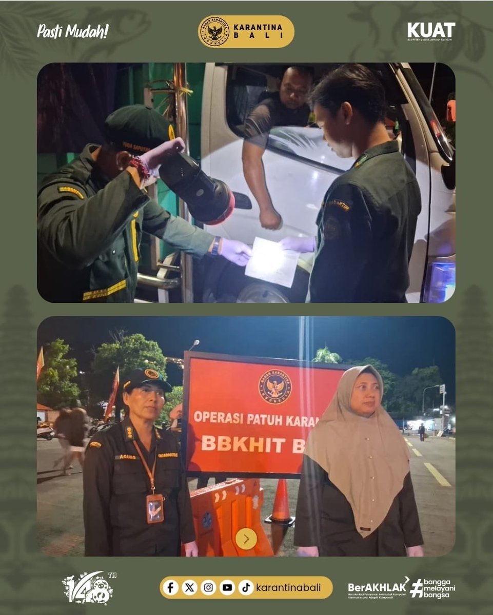 Jelang Libur Nataru, Karantina Bali Perketat Pengawasan dengan Operasi Patuh Karantina di Padangbai

#badankarantinaindonesia 
#karantinabali 
#pengawasan 
#pelabuhanpadangbai
