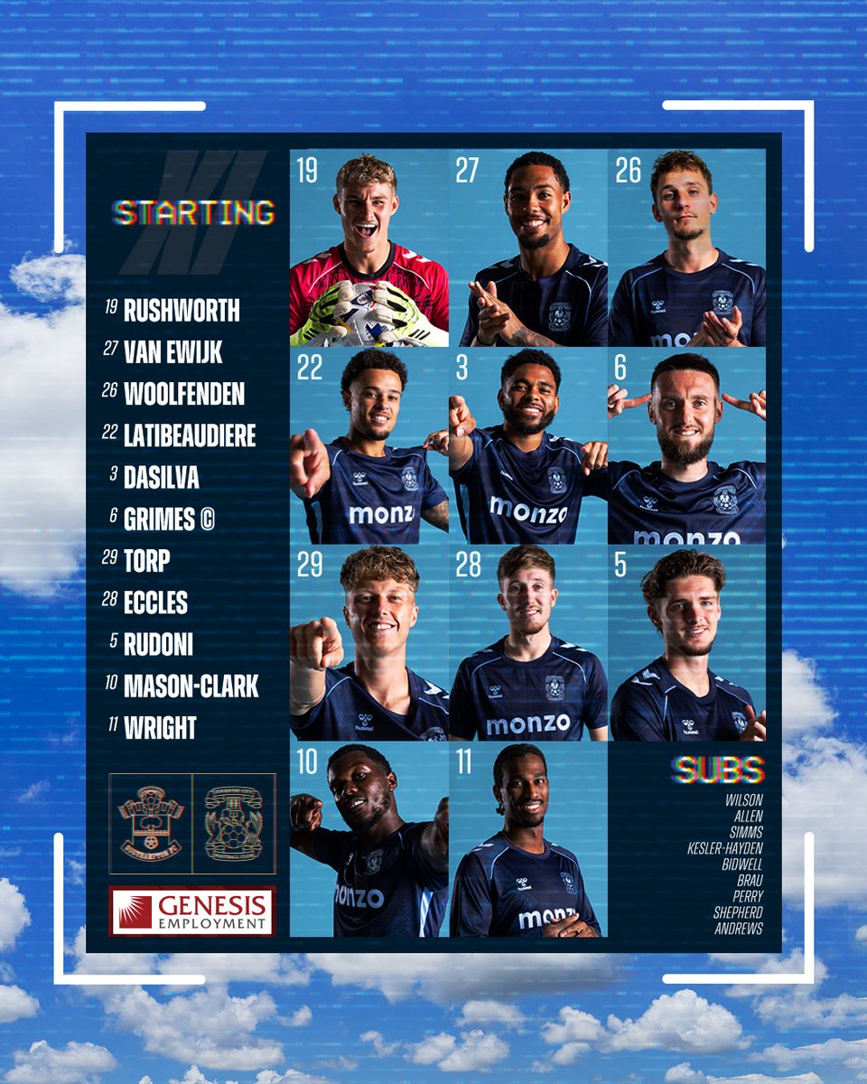 Coventry_City's tweet image. Your City in Southampton. 📋