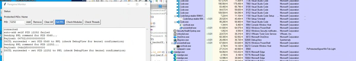 I wanted to consume some ETW providers, but it turned out I needed to be a PPL. So thats a side quest I worked on for now. Not sure how useful this is for protecting the game, but the protection for my own usermode part should be useful for the anti-cheat
github.com/PatchRequest/P…