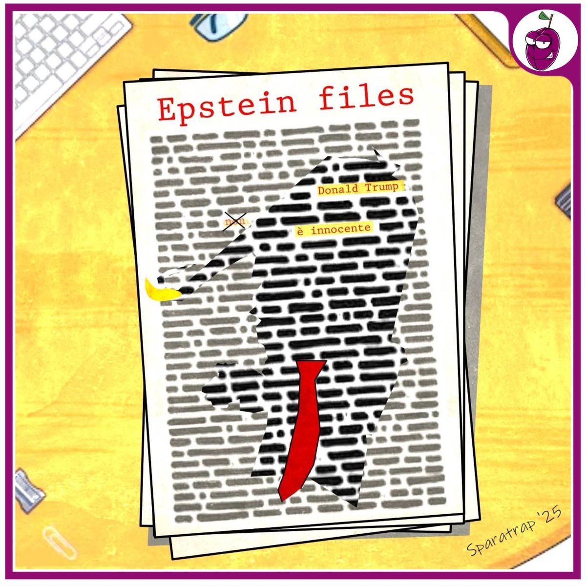 opificioprugna's tweet image. Rilasciati gli Epstein files. 

(Massimo Riera @sparatrap_comics) 

#20dicembre #Usa #UsaToday #Epstein #EpsteinFiles #Trump #donaldtrump #ultimora