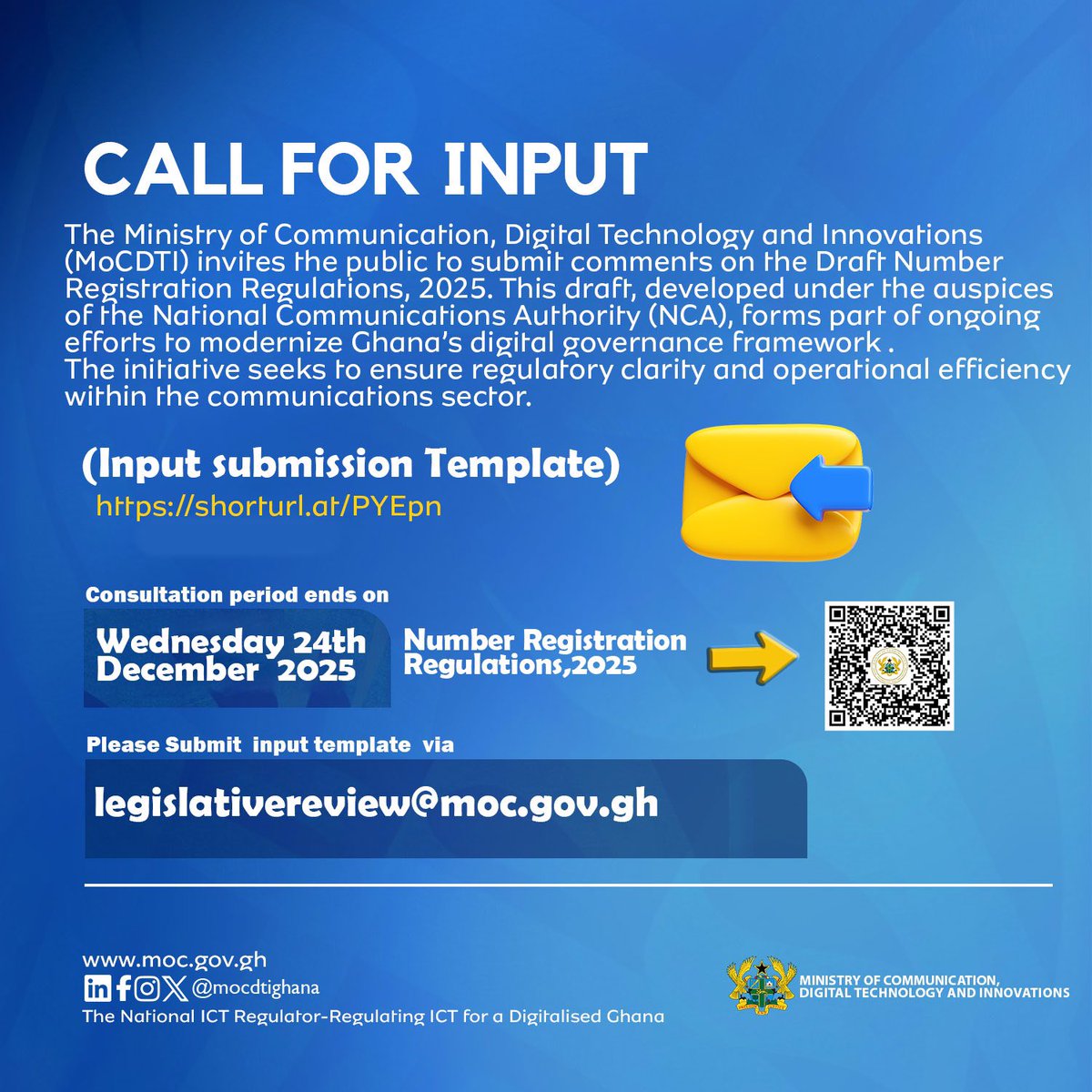 Ministry of Comm, Digital Tech & Innovatns tweet media