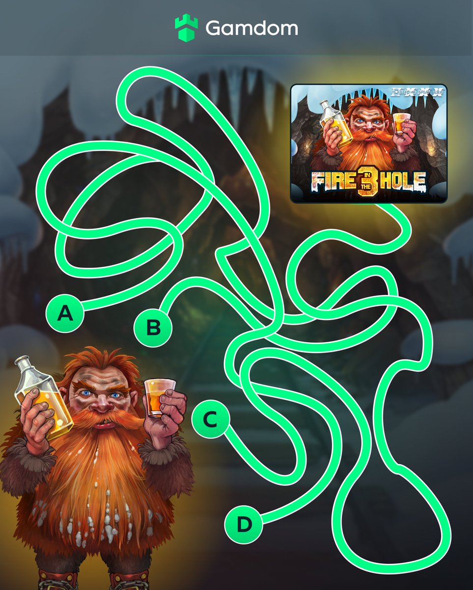 gamdom's tweet image. Can you navigate the explosive Fire in the Hole 3 maze and win FREE Spins? 💥

💣 Comment your @gamdom userID
💣 Like &amp;amp; Repost
💣 Tag a friend

*KYC Lvl 2 verified Gamdom users only