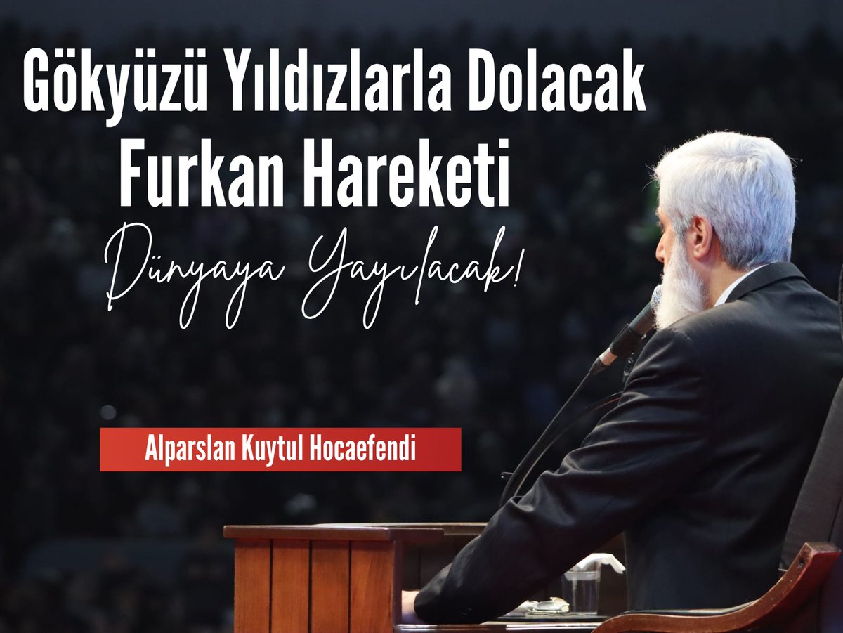 Ben gökyüzünün yıldızlarla dolduğunu görmüşüm Sen beni artık nasıl durdurabilirsin!? 

Alparslan Kuytul Hocaefendi

SalonSahiplerine AçıkTehdit
#ÜmraniyeBelediyesi
#ÜmraniyeEmniyeti