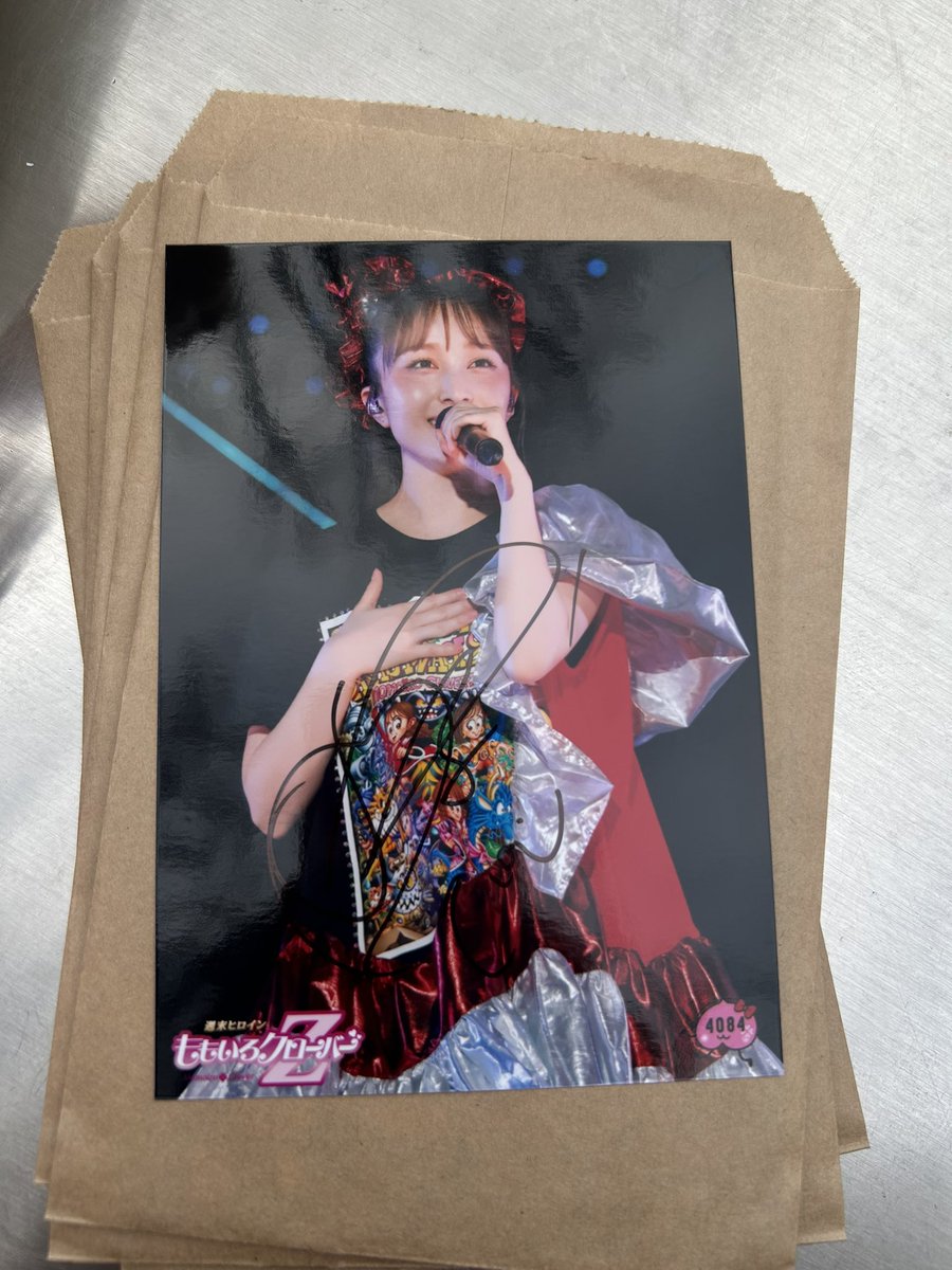 みて、6セットでサイン出た❤️ #百田夏菜子