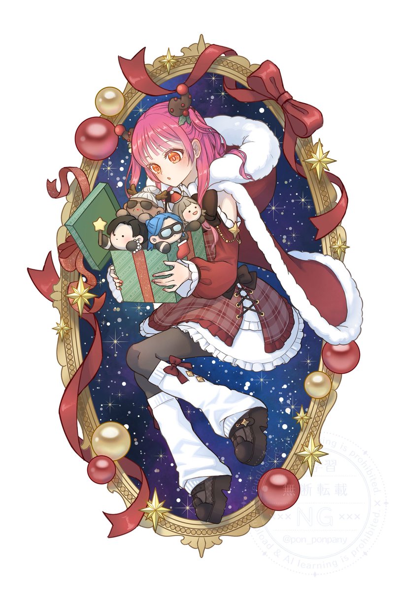 pon_ponpany's tweet photo. もうすぐクリスマスなので、るんるんサンタと同期たち🎁✨
#ストグラファンアート
#もりるんるん https://t.co/YmzBxTUIvn