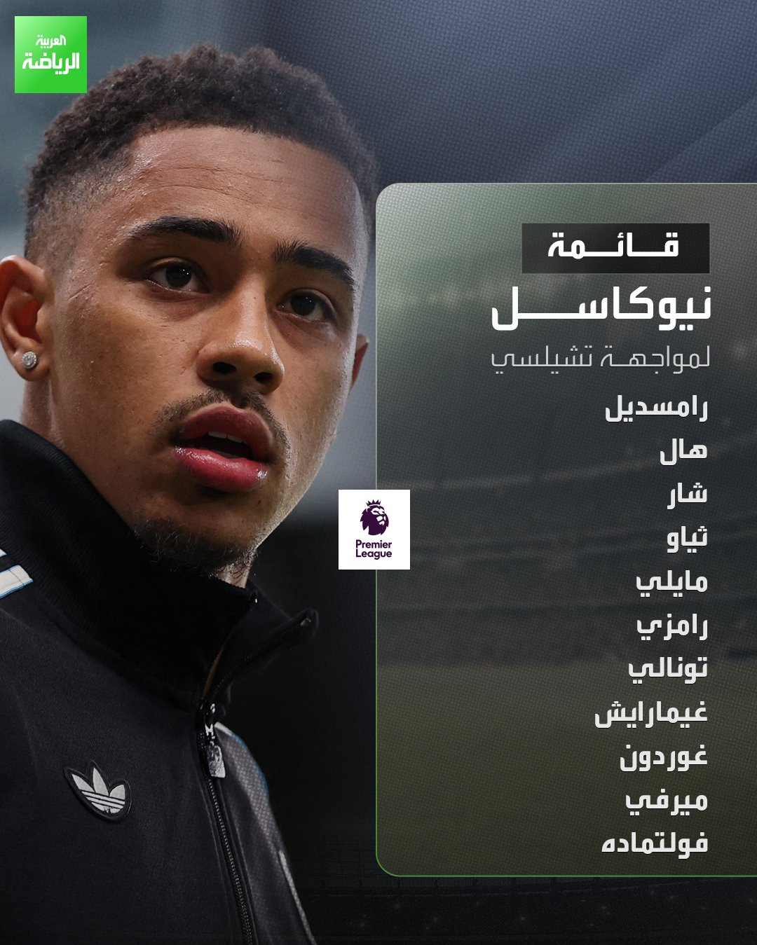 اختيارات إيدي هاو لقائمة نيوكاسل يونايتد الأساسية لمواجهة تشيلسي في الدوري الإنجليزي 