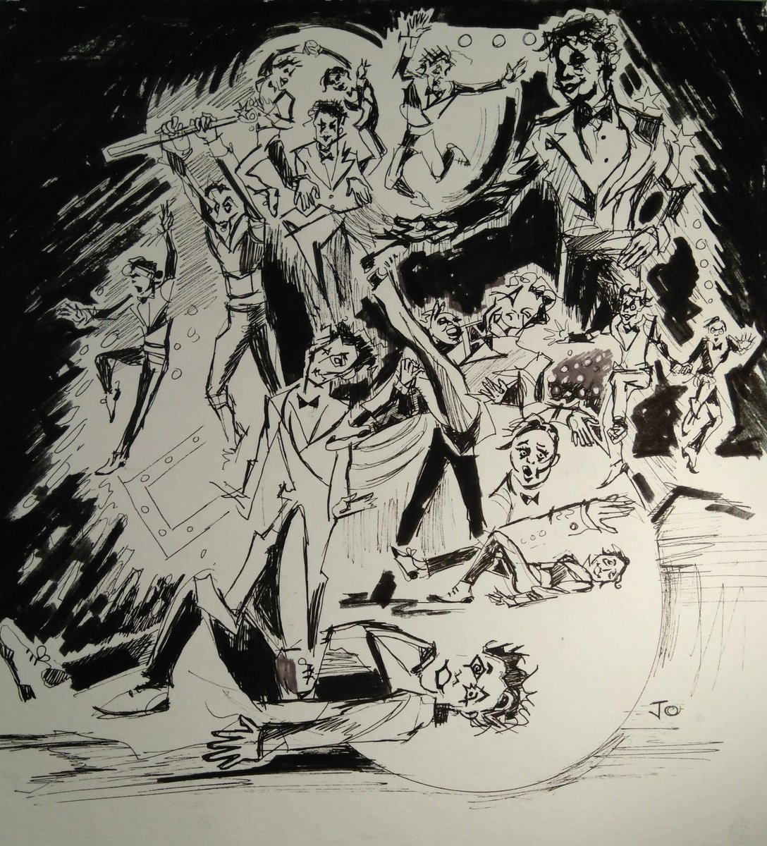 Good luck #Strictly 25 Finalists - I painted you all performing a Paso Doble, this year (by chance). #karenandcarlos #georgeandalexis #amberandnikita and it's also good news that #lewisandkatya will perform their 'Couples' Choice' on tour! (Hope you like these, <a href="/GWDanceWriter/">Graham Watts</a> !)